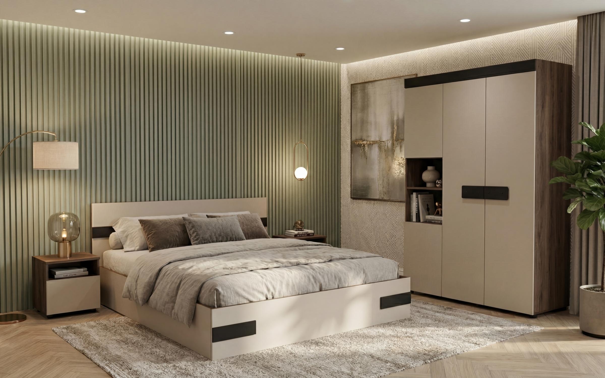 Noptiera Jessie, stejar scandinav inchis + casmir  3